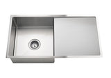 Kitchen Sink - Single Bowl & Drainboard 840 x 440 - PVD Brushed Nickel - MKSP-S840440D-NK