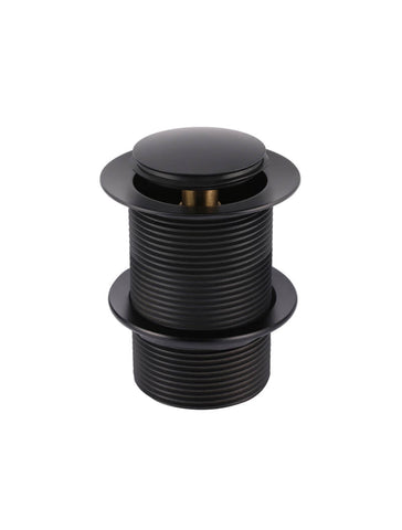 Matte Black Bath Pop Up Waste without Overflow