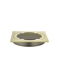 Meir Floor Shower Grate - 100mm - Tiger Bronze Gold - MP06-100-PVDBB