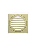 Square Floor Grate Shower Drain 100mm outlet - PVD Tiger Bronze - MP06-100-PVDBB