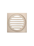 Square Floor Grate Shower Drain 100mm outlet - Champagne - MP06-100-CH