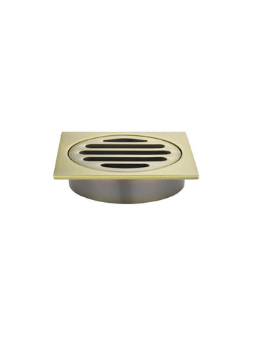 Meir Floor Shower Grate - 80mm - Tiger Bronze Gold
