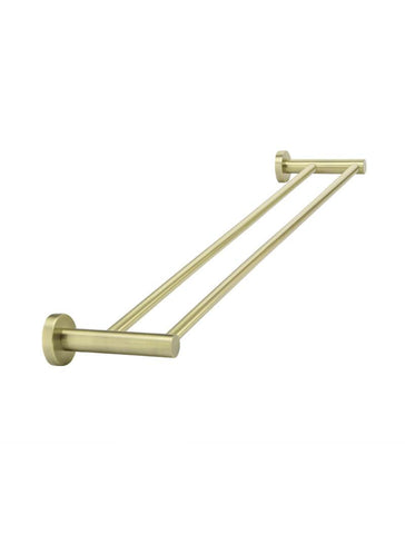 Meir Round Double Towel Rail 60cm - Tiger Bronze Gold