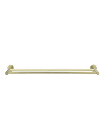 Meir Round Double Towel Rail 60cm - Tiger Bronze Gold