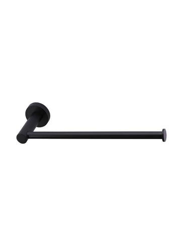 Round Matte Black Guest Towel Rail