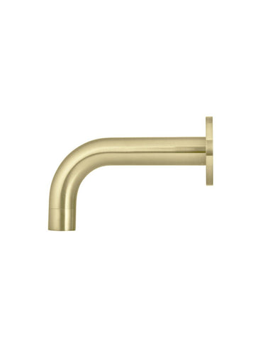 Round Curved Spout 130mm - PVD Tiger Bronze