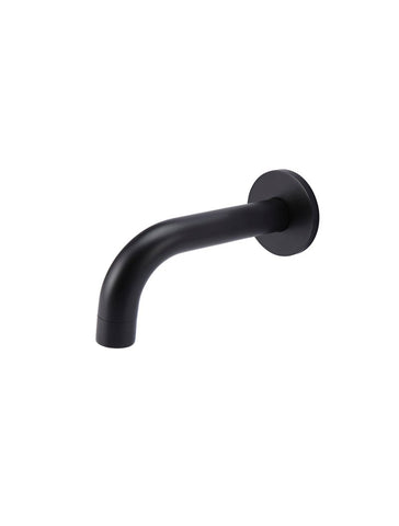 Round Curved Spout 130mm - Matte Black
