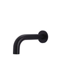 Round Curved Spout 130mm - Matte Black - MS05-130
