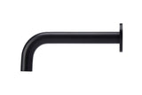 Round Curved Bath Spout - Matte Black - MS05