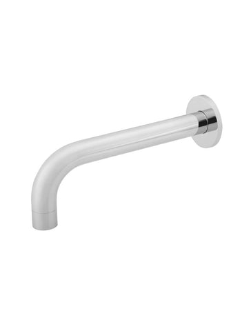 Round Curved Bath Spout - Polished Chrome