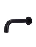 Round Curved Bath Spout - Matte Black - MS05