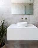 Round Combination Shower Rail, 200mm Rose, Single Function Hand Shower - PVD Brushed Nickel - MZ0704-R-PVDBN