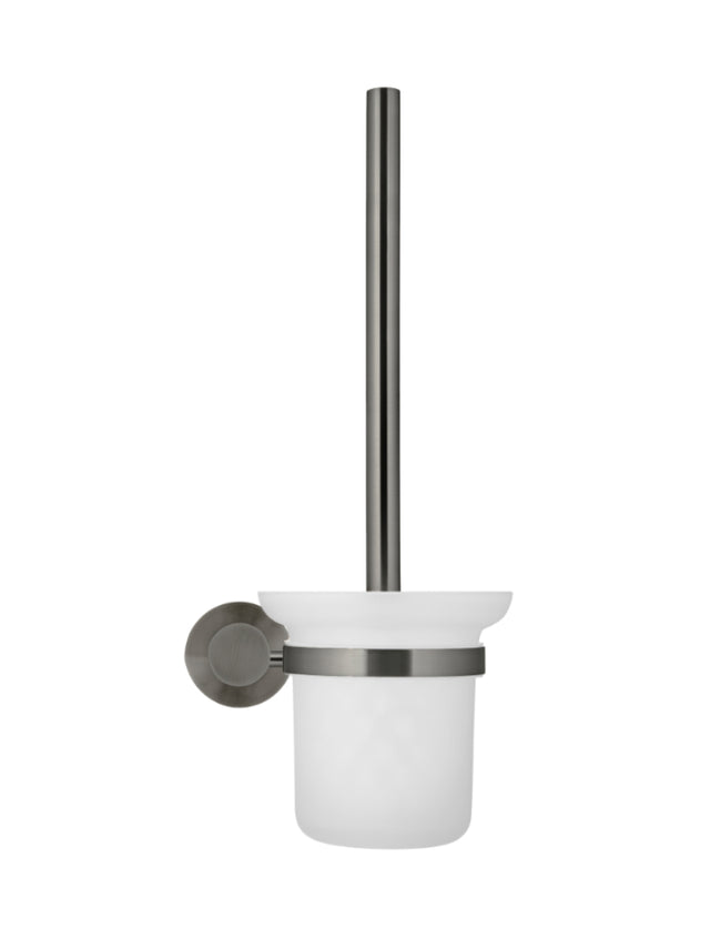 Round Toilet Brush & Holder - Shadow (SKU: MTO01-R-PVDGM) by Meir