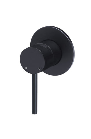 Round Wall Mixer - Matte Black