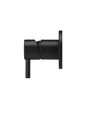 Round Wall Mixer short pin-lever - Matte Black