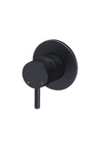 Round Wall Mixer short pin-lever - Matte Black - MW03S