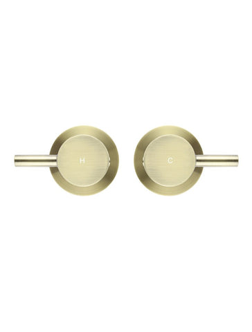 Round Quarter Turn Wall Top Assemblies - PVD Tiger Bronze