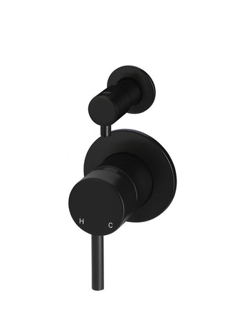 Round Diverter Mixer - Matte Black