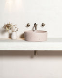 Round Cross Handle Jumper Valve Wall Top Assemblies - PVD Brushed Nickel - MW08JL-PVDBN