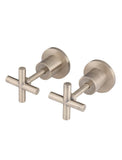 Round Cross Handle Jumper Valve Wall Top Assemblies - Champagne - MW08JL-CH