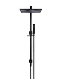 Square Combination Shower Rail - Matte Black - MZ0203