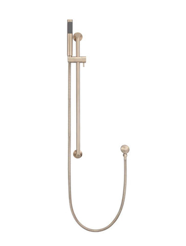 Round Shower on Rail Column - Champagne