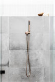 Round Shower on Bracket - Champagne - MZ06-R-CH