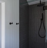 Round Shower on Bracket - Matte Black - MZ06-R