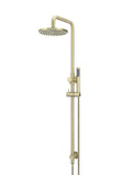 Round Combination Shower Rail, 200mm Rose, Single Function Hand Shower - PVD Tiger Bronze - MZ0704-R-PVDBB