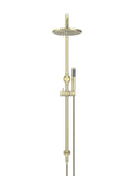 Round Combination Shower Rail, 200mm Rose, Single Function Hand Shower - PVD Tiger Bronze - MZ0704-R-PVDBB