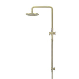 Round Combination Shower Rail, 200mm Rose, Single Function Hand Shower - PVD Tiger Bronze - MZ0704-R-PVDBB