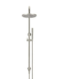 Round Combination Shower Rail, 200mm Rose, Single Function Hand Shower - PVD Brushed Nickel - MZ0704-R-PVDBN