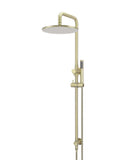 Round Combination Shower Rail, 300mm Rose, Single Function Hand Shower - PVD Tiger Bronze - MZ0706-R-PVDBB