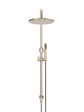 Round Combination Shower Rail, 300mm Rose, Single Function Hand Shower - Champagne - MZ0706-R-CH