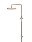 Round Combination Shower Rail, 300mm Rose, Single Function Hand Shower - Champagne - MZ0706-R-CH
