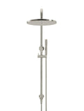 Round Combination Shower Rail, 300mm Rose, Single Function Hand Shower - PVD Brushed Nickel - MZ0706-R-PVDBN
