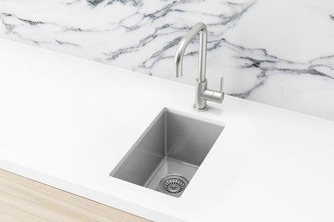 Bar Sink - Single Bowl 382 x 272 - PVD Brushed Nickel
