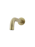 Round Curved Basin Wall Spout 130mm - PVD Tiger Bronze - MBS05-130-PVDBB