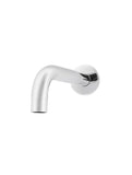 Round Curved Basin Wall Spout 130mm - Polished Chrome - MBS05-130-C