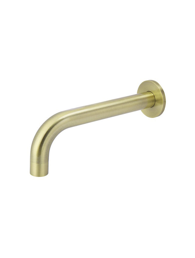 Round Curved Basin Wall Spout - PVD Tiger Bronze (SKU: MBS05-PVDBB) by Meir
