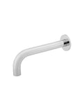 Round Curved Basin Wall Spout - Polished Chrome - MBS05-C