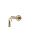 Round Curved Basin Wall Spout - Champagne - MBS05-CH