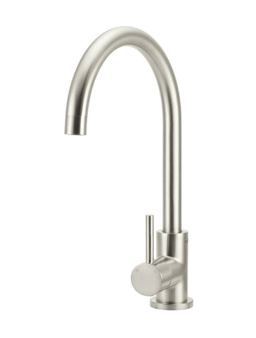 Round Kitchen Mixer Tap - PVD Brushed Nickel