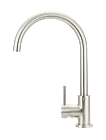 Round Kitchen Mixer Tap - PVD Brushed Nickel