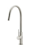 Round Piccola Pull Out Kitchen Mixer Tap - PVD Brushed Nickel - MK17-PVDBN