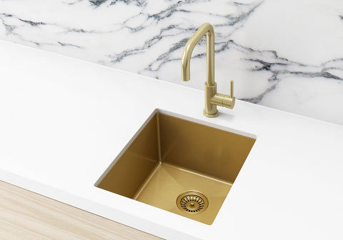 Kitchen Sink - Single Bowl 380 x 440 - Brushed Bronze Gold