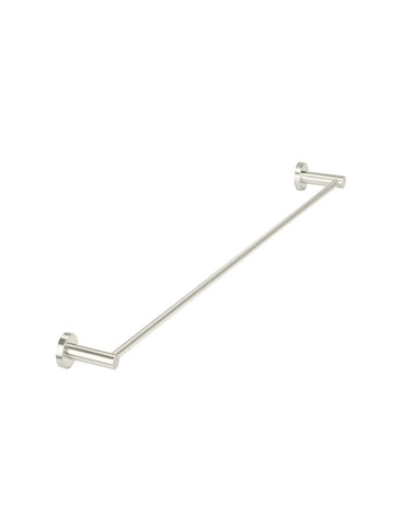 Round Single Towel Rail - PVD Brushed Nickel