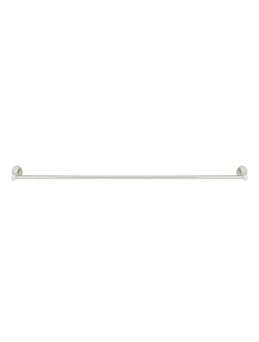 Round Single Towel Rail - PVD Brushed Nickel