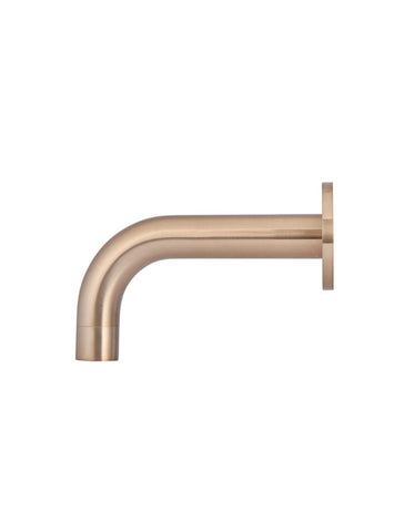 Round Curved Spout 130mm - Champagne