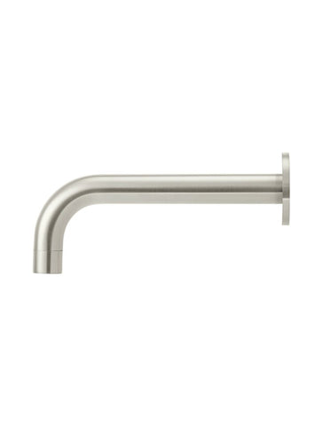 Round Curved Bath Spout - PVD Brushed Nickel